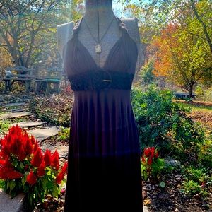 Beautiful Brown Halter Dress